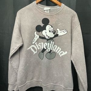 Mickey Mouse Disneyland Disney Parks Branded Sweatshirt Size Medium Acid Wash